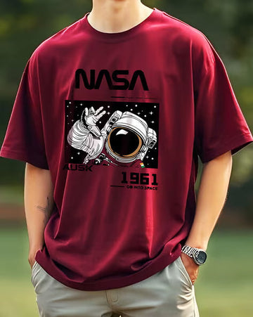 LEOTUDE Man Cotton Blend Graphic Print