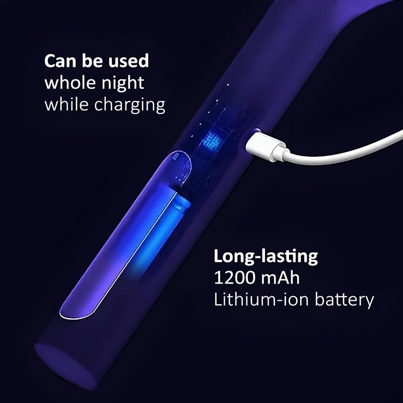 Mosquito Bat with UV Light Lamp Five Nights Mosquito Killer Autokill 2 in 1 Mosquito Racket 1200mAh Lithiumion Rechargeable Battery White Racket (Battery) 6