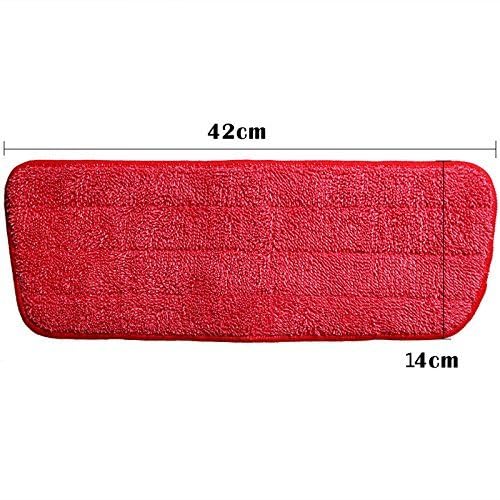 Replacement Reusable Microfiber Spray Cleaning Mop Head Cloth Pads, Standard, Multicolour - 3Pieces
