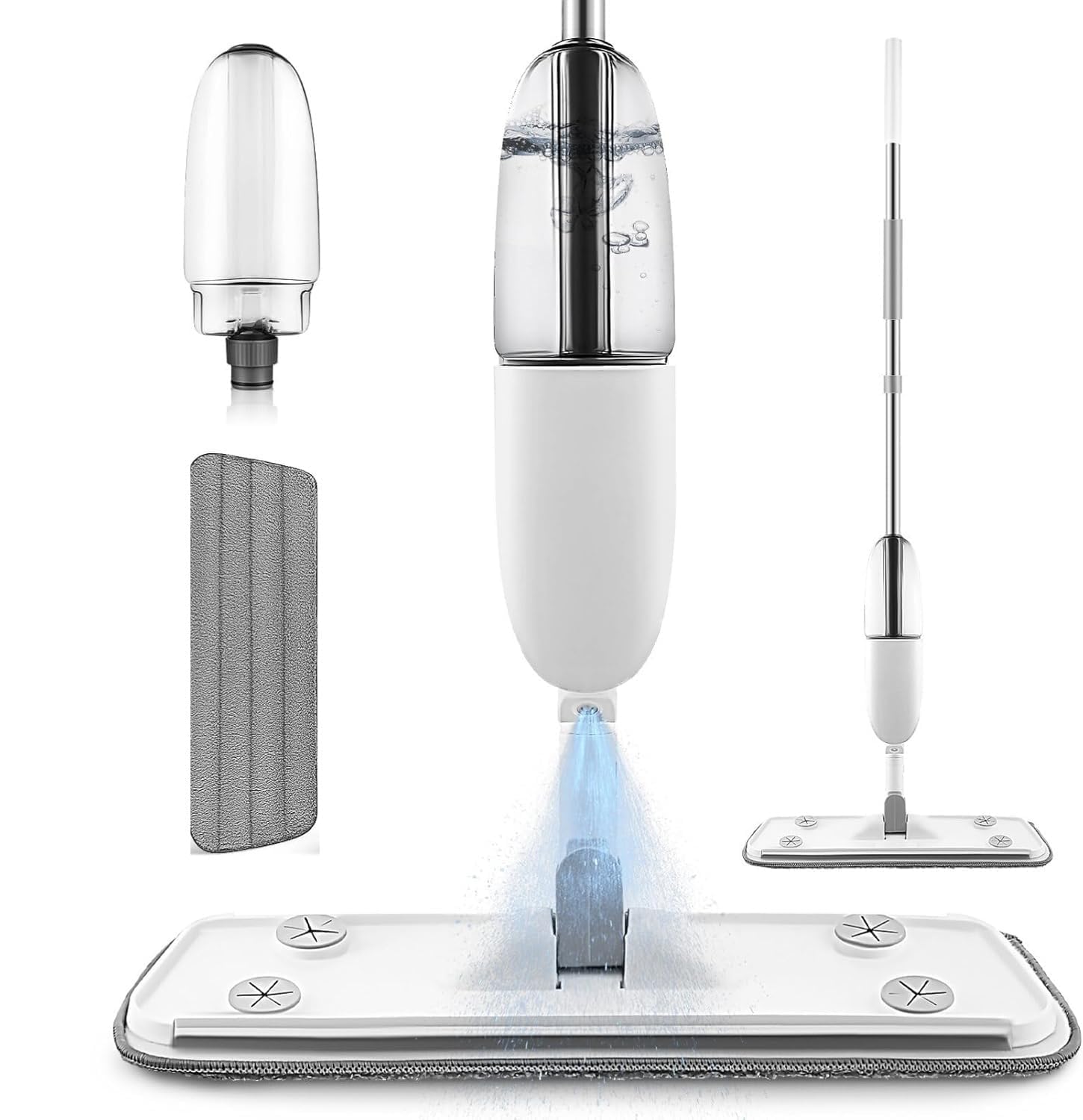 Microfiber 360 Degree Cleaning Healthy Spray Mop with Washable Cleaning Pad and Integrated Water Spray for Floor Cleaning, Spray Mop Cleaner, floor cleaning mop, Cleaning Mop for Home & Office Easy to use,