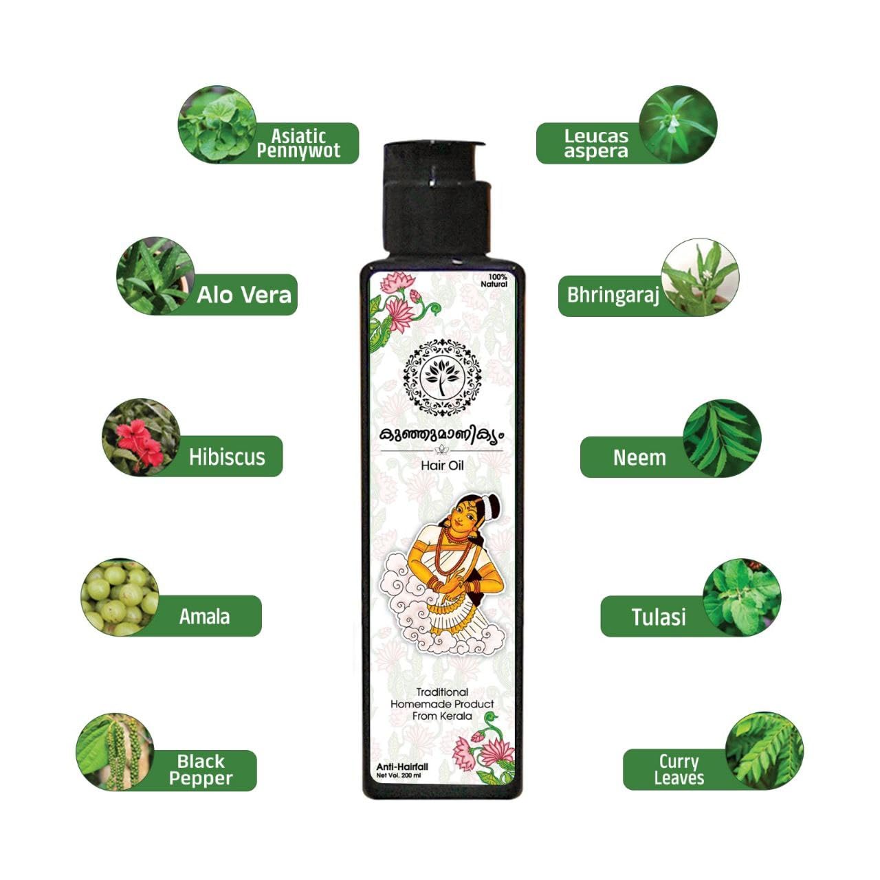 Hair Oil (200 ml) For Men And Women | Reduces Hair Fall & Dandruff | Promotes Hair Growth