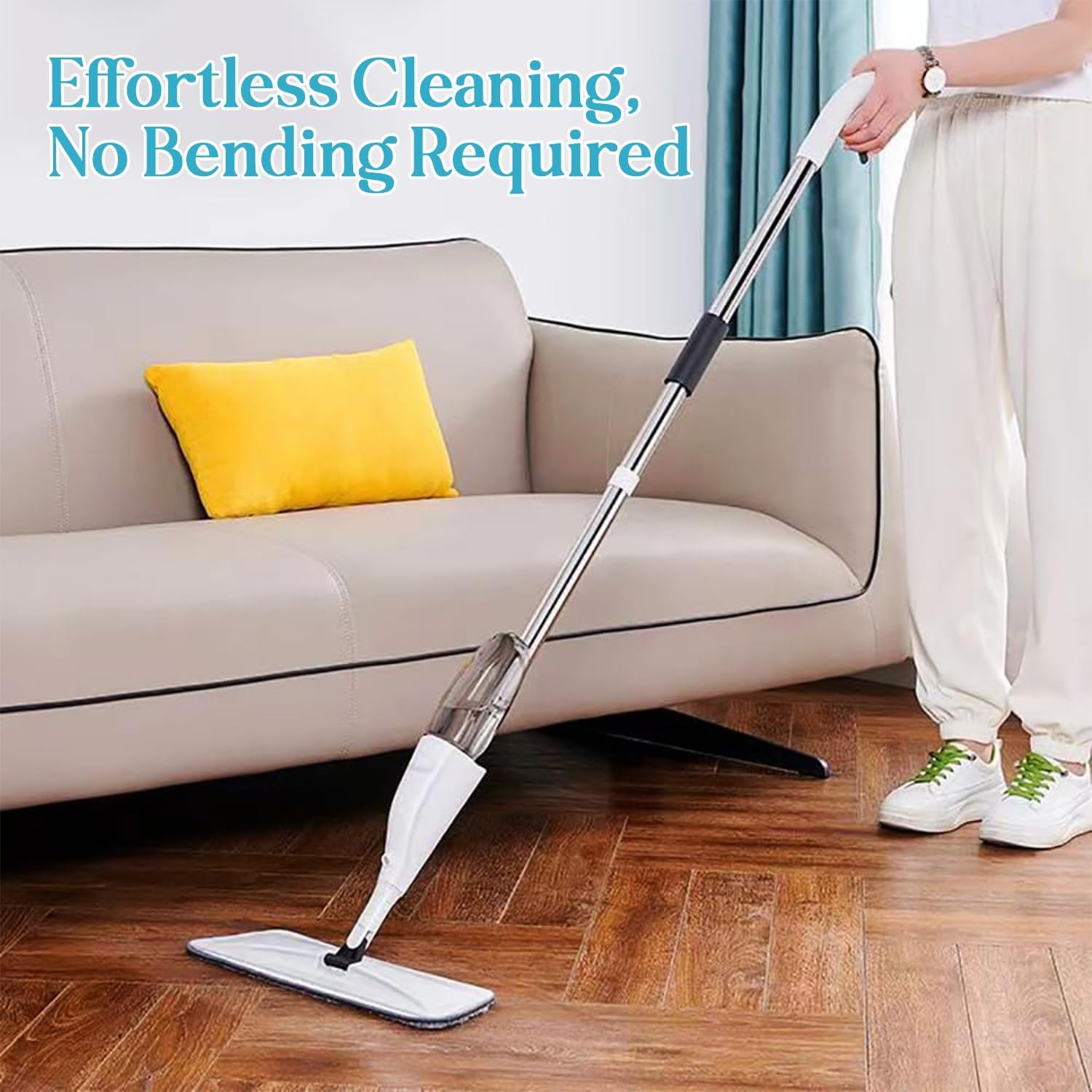 Microfiber 360 Degree Cleaning Healthy Spray Mop with Washable Cleaning Pad and Integrated Water Spray for Floor Cleaning, Spray Mop Cleaner, floor cleaning mop, Cleaning Mop for Home & Office Easy to use,