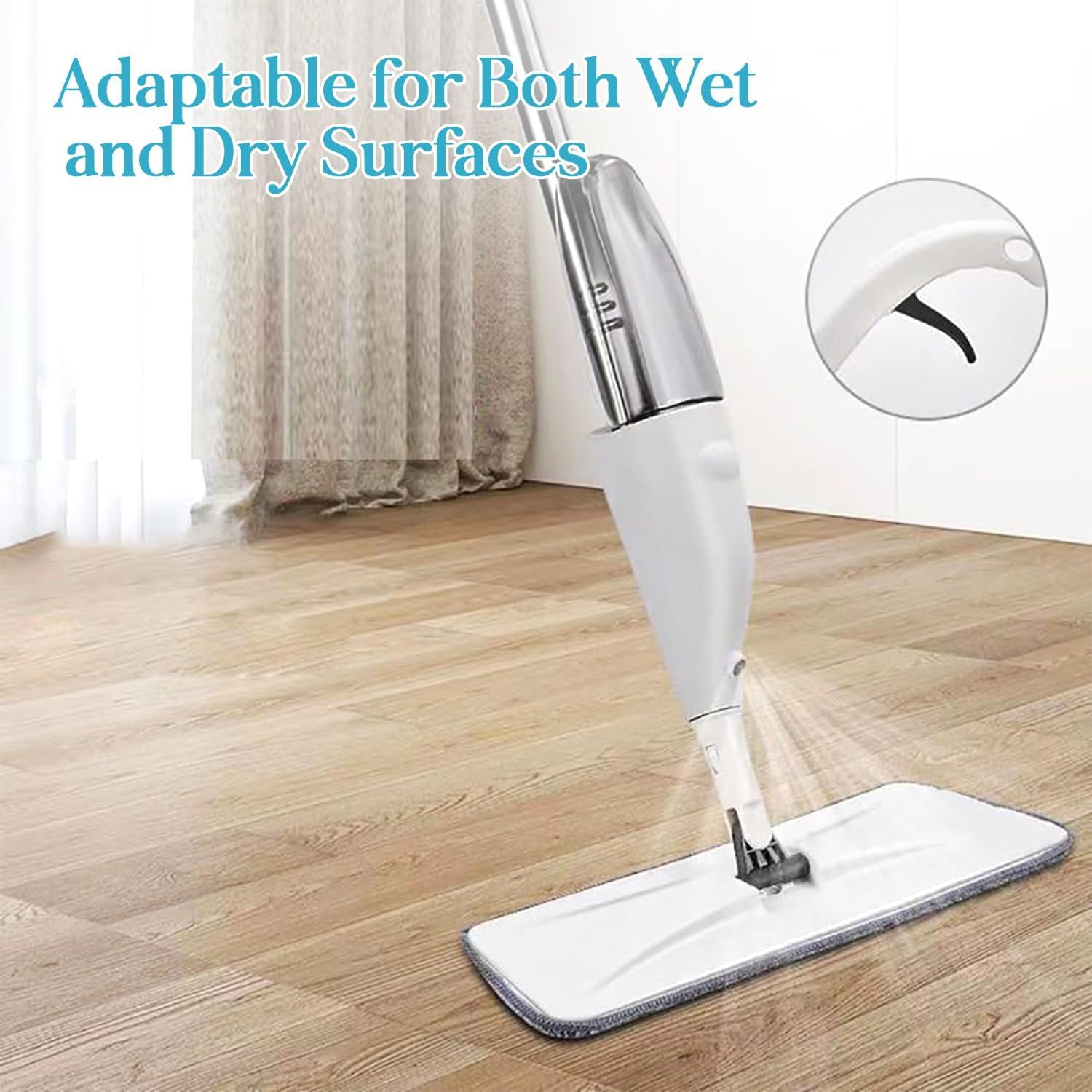 Microfiber 360 Degree Cleaning Healthy Spray Mop with Washable Cleaning Pad and Integrated Water Spray for Floor Cleaning, Spray Mop Cleaner, floor cleaning mop, Cleaning Mop for Home & Office Easy to use,