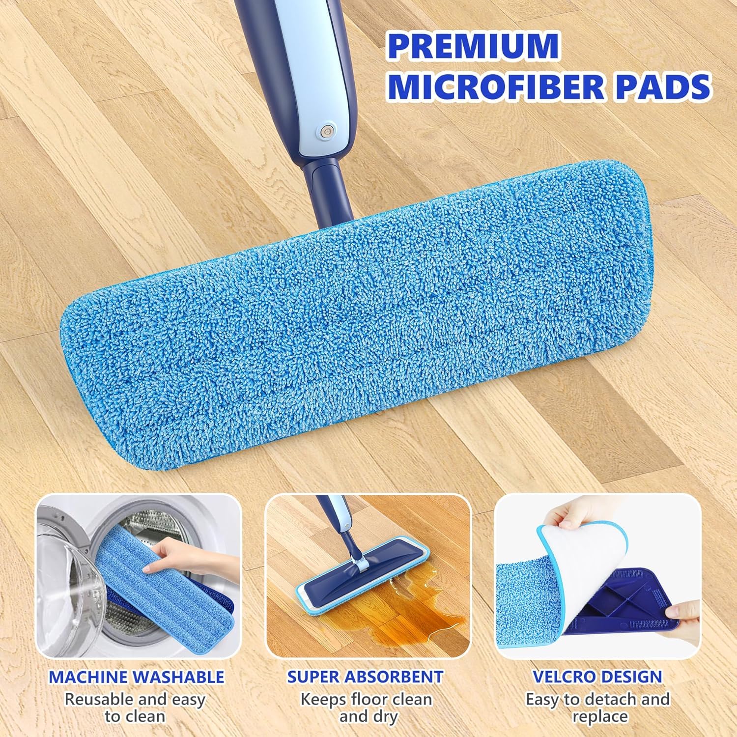 Microfiber 360 Degree Cleaning Healthy Spray Mop with Washable Cleaning Pad and Integrated Water Spray for Floor Cleaning, Spray Mop Cleaner, floor cleaning mop, Cleaning Mop for Home & Office Easy to use,