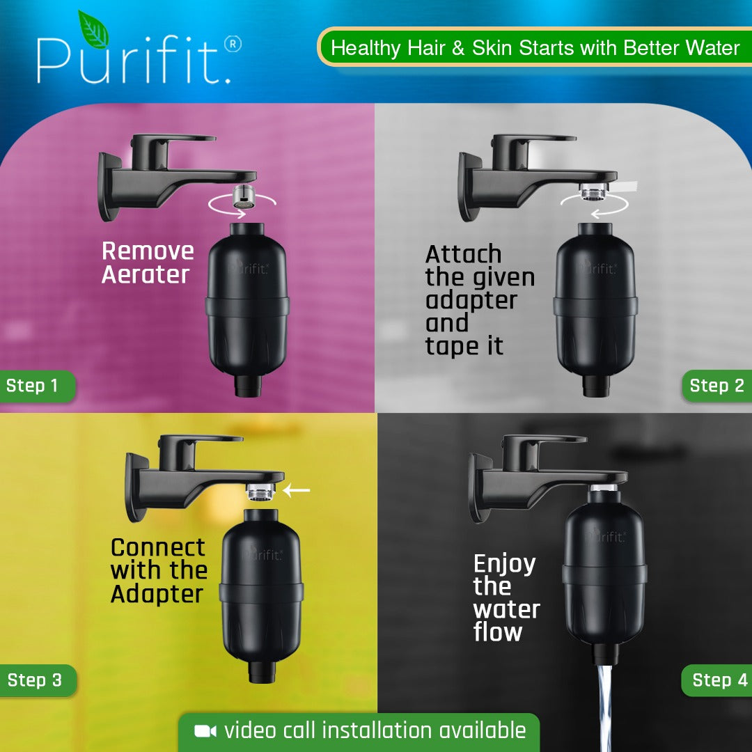Purifit Ultra-Hard Water Shower & Tap Filter